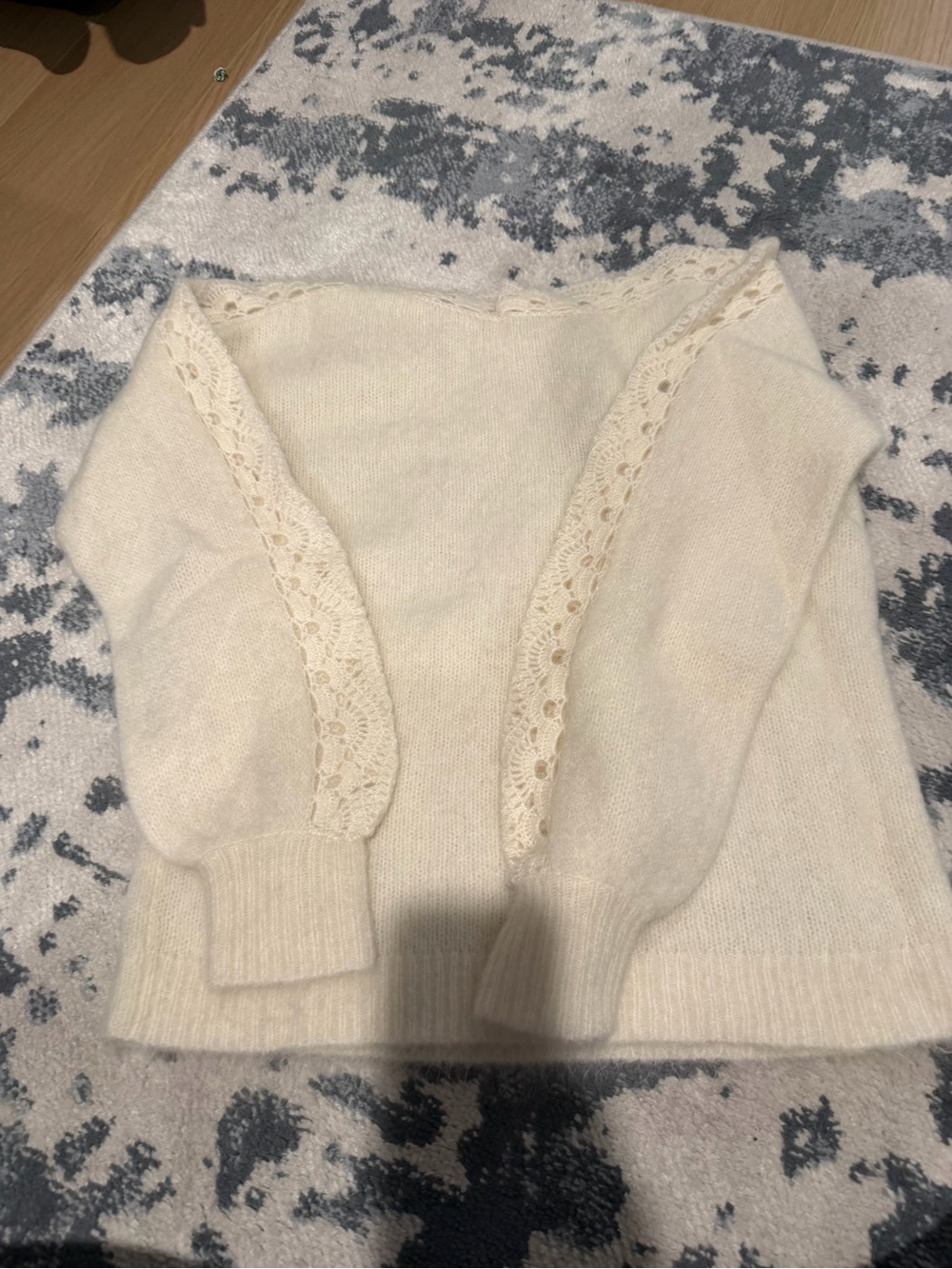 Sezane Stacy Jumper Ivory - Picture 6 of 7